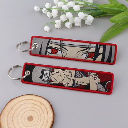 Naruto Embroidery Keychains