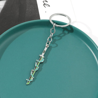 Demon Slayer Effect Katana Metal Keychains