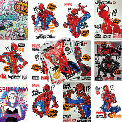 5 Random Spiderman Cover Stickers