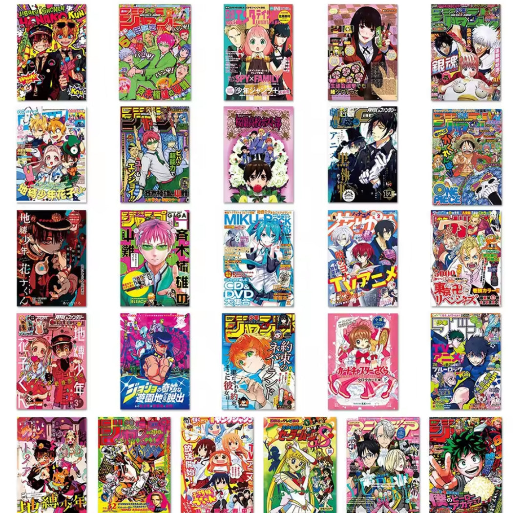 5 Random Anime Cover Stickers