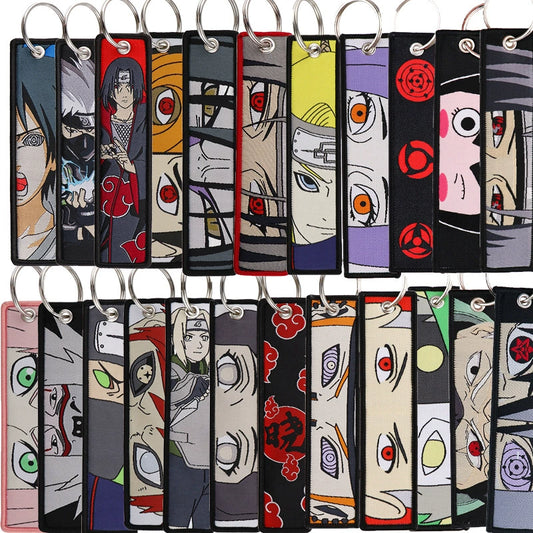 Naruto Embroidery Keychains