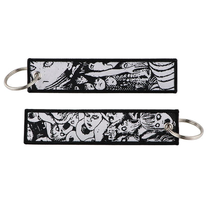 Uzumaki Embroidery Keychains