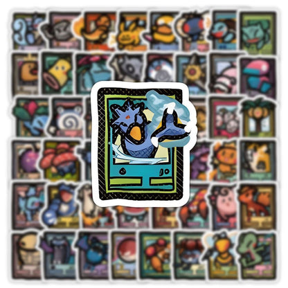 5 Random Pokemon Minimalist Stickers