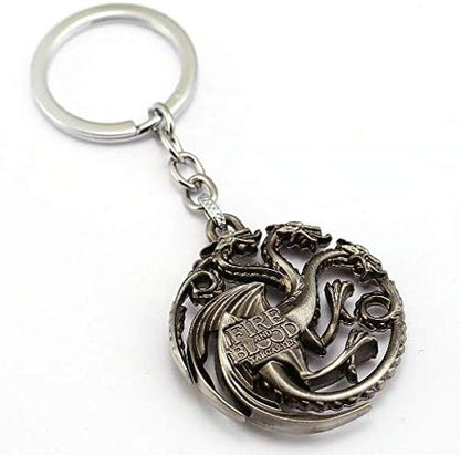 The House Of The Dragons Emblem Metal Keychain