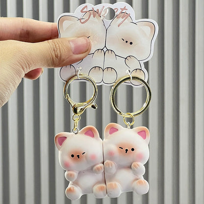 Cute Bear Couple Keychains