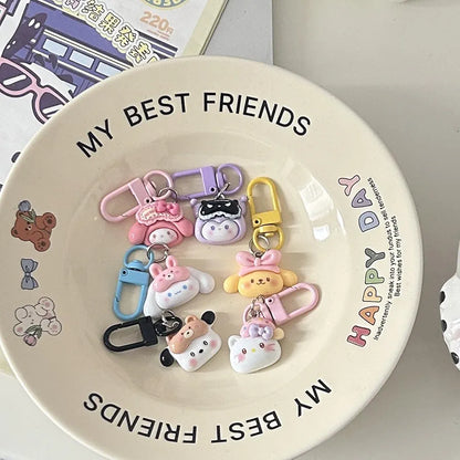 2 Randomized Cute Charm Keychains