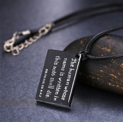 Death Notebook Necklace [Death Note]
