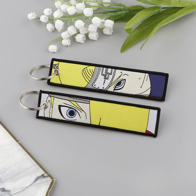 Naruto Embroidery Keychains