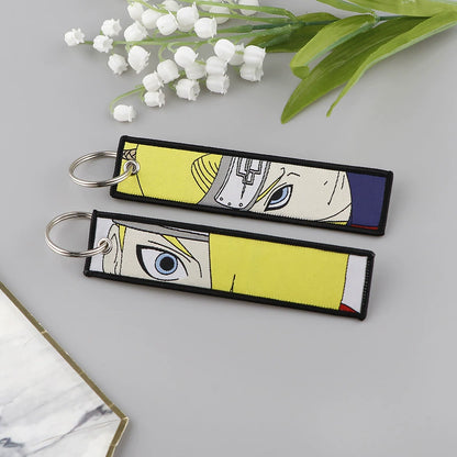 Naruto Embroidery Keychains