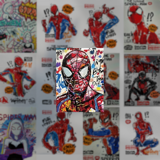 5 Random Spiderman Cover Stickers