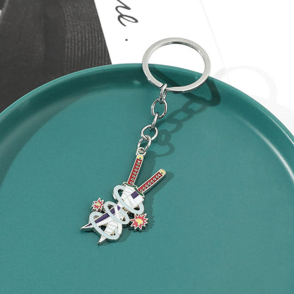 Demon Slayer Effect Katana Metal Keychains