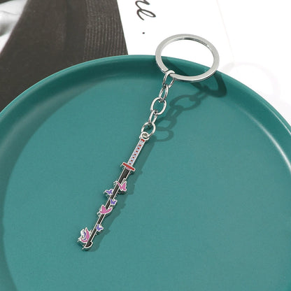 Demon Slayer Effect Katana Metal Keychains