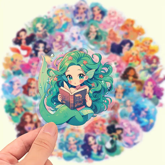 5 Random Mermaid Cute Stickers