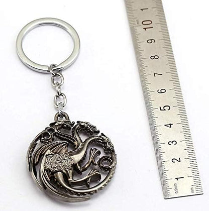 The House Of The Dragons Emblem Metal Keychain