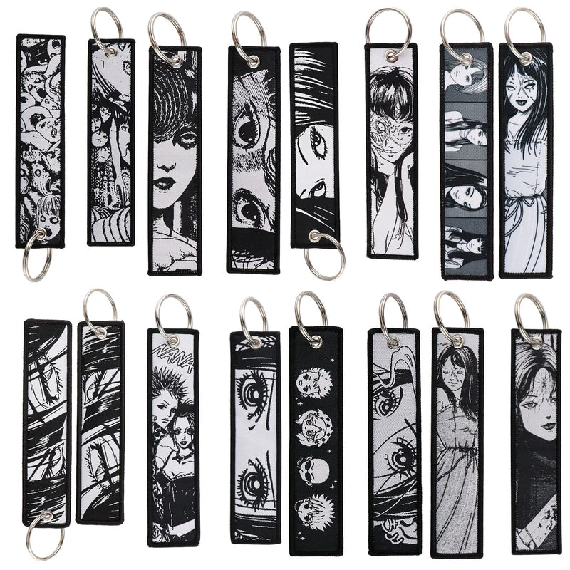 Uzumaki Embroidery Keychains