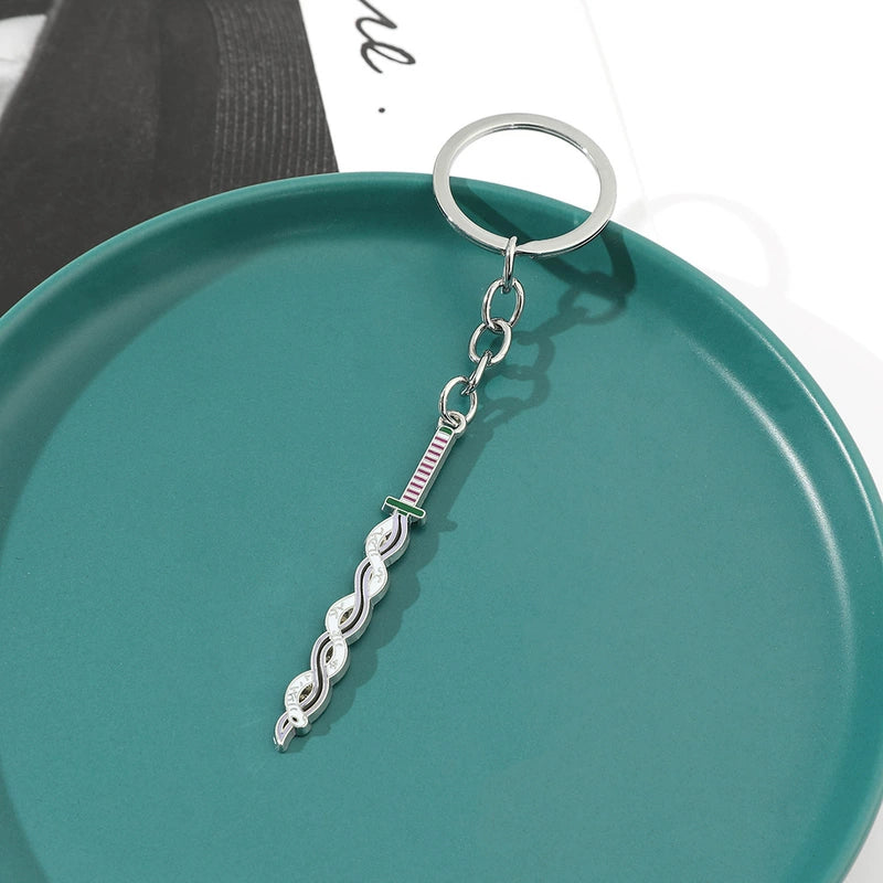 Demon Slayer Effect Katana Metal Keychains