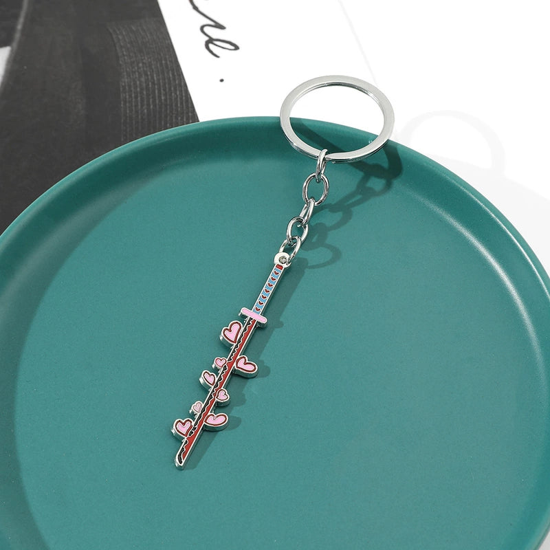 Demon Slayer Effect Katana Metal Keychains