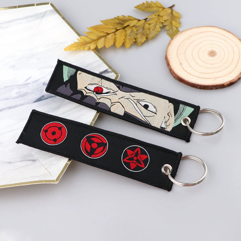 Naruto Embroidery Keychains