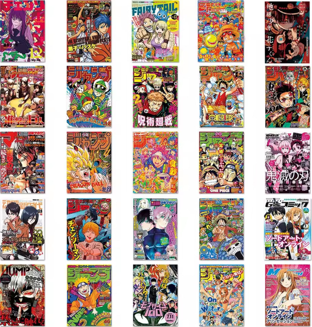 5 Random Anime Cover Stickers