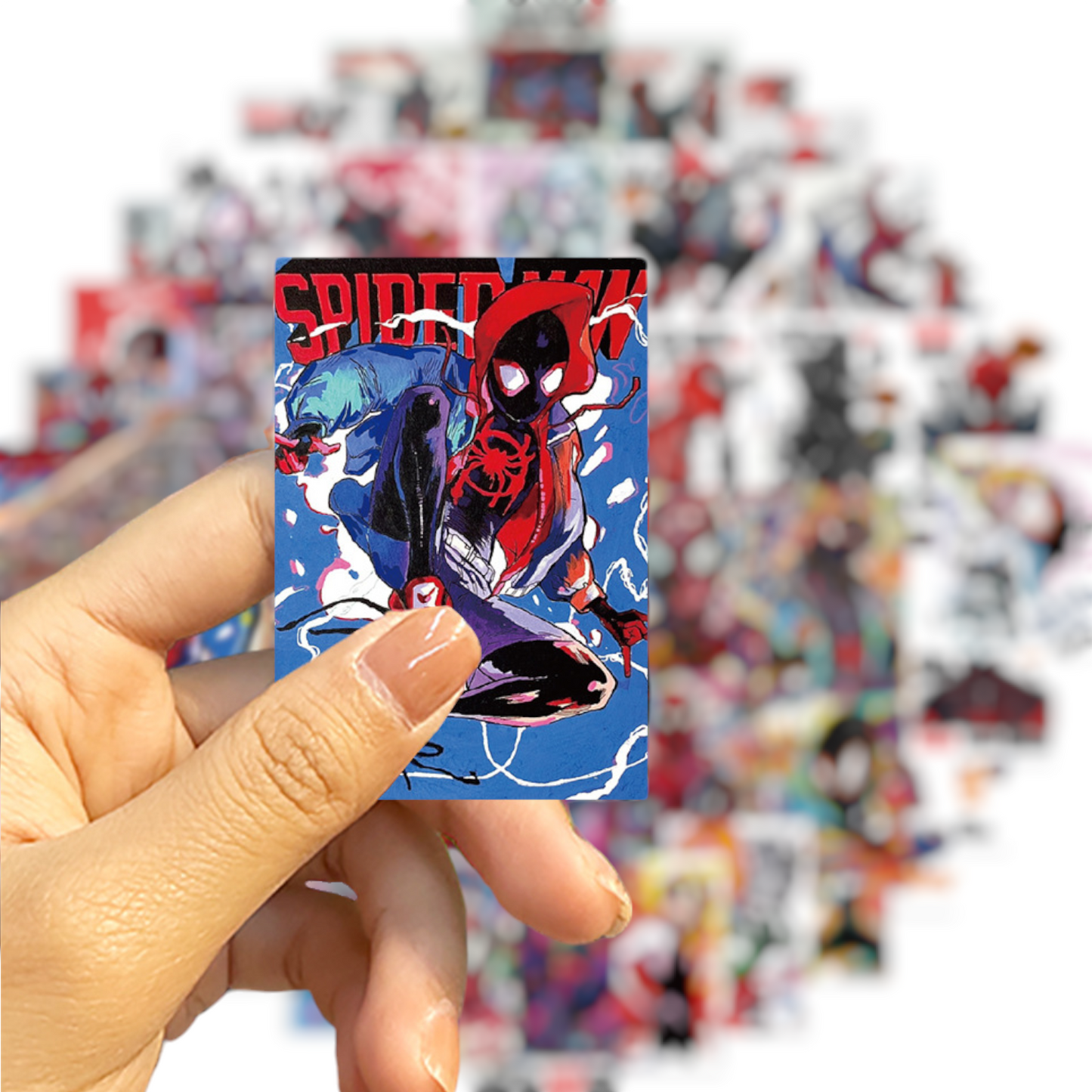 5 Random Spiderman Cover Stickers