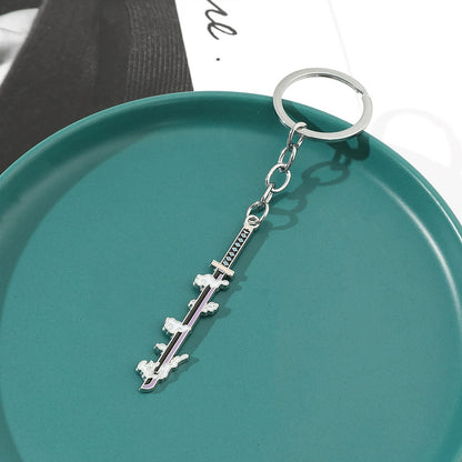 Demon Slayer Effect Katana Metal Keychains