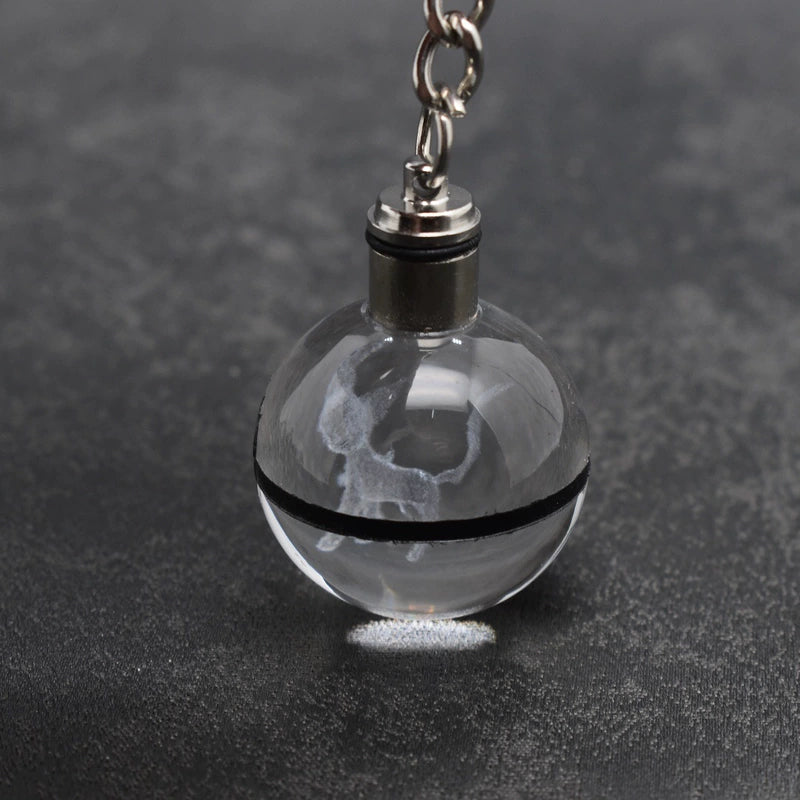 Pokeball Crystal Light Keychains