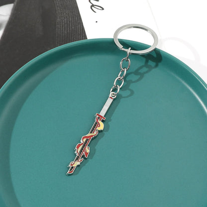 Demon Slayer Effect Katana Metal Keychains