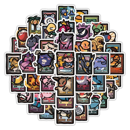 5 Random Pokemon Minimalist Stickers