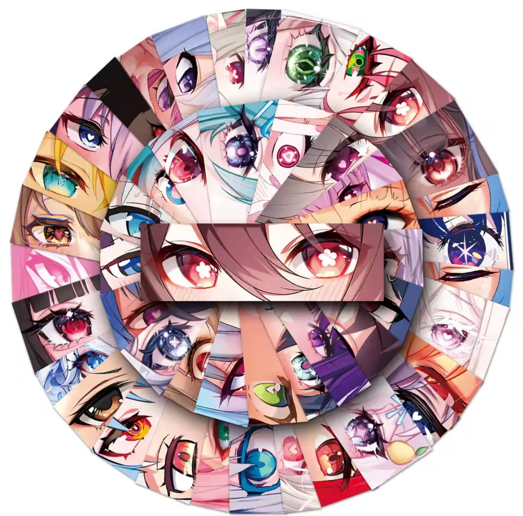 5 Random Waifu Eye Stickers