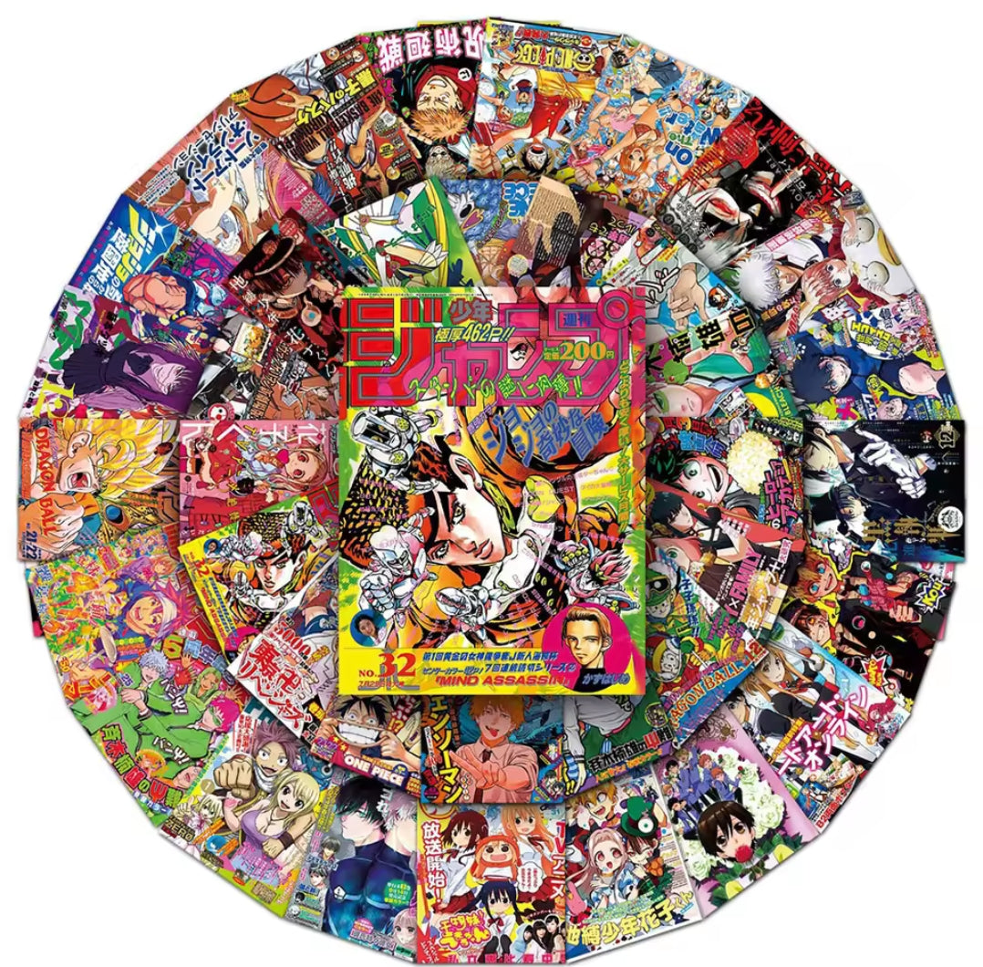 5 Random Anime Cover Stickers