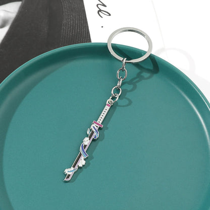Demon Slayer Effect Katana Metal Keychains