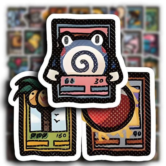 5 Random Pokemon Minimalist Stickers