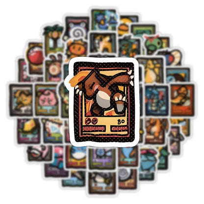 5 Random Pokemon Minimalist Stickers