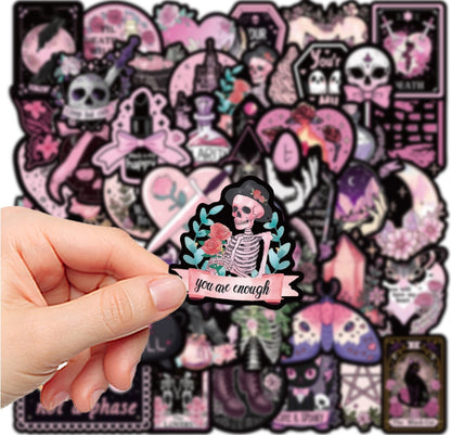 5 Random Goth Cat Stickers