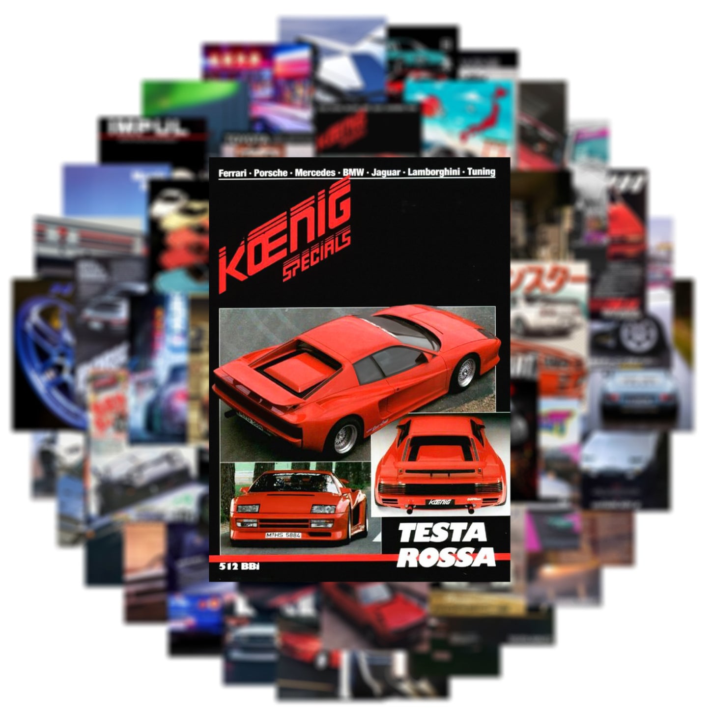 5 Random Car JDM stickers