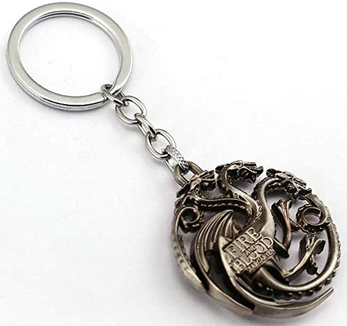 The House Of The Dragons Emblem Metal Keychain