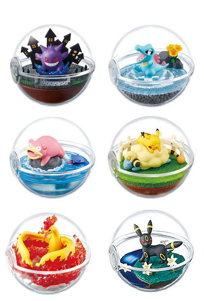 PokeMon Pokeball Terrarium Set 4our